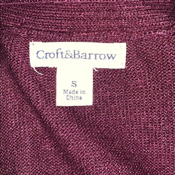 Croft & Barrow | Cardigan with Attached TankTop - Picture 5 of 6